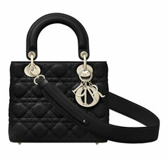 Сумка Dior Lady Dior My Abcdior, модель маленького формата черный