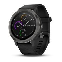 Часы с GPS Garmin Vivoactive 3 черные с черным ремешком