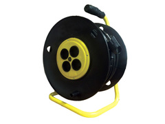 89-0-153 Удлинитель силовой на катушке, 4 розетки, ПВС 2х0,75мм?, 10А, 2,2кВт, б/з, 50м (Very)