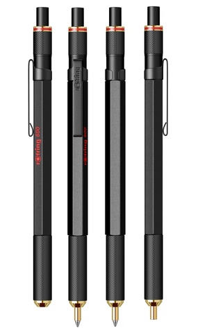 Ручка шариковая Rotring 800 Matte Black, MBlack (2032579)