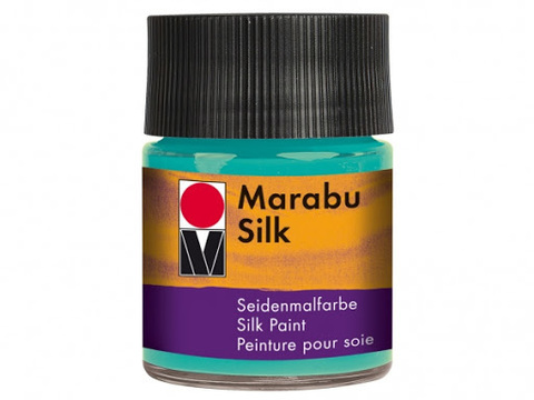 краска по шелку Marabu-Silk, цвет 091 карибск голубой , 50мл