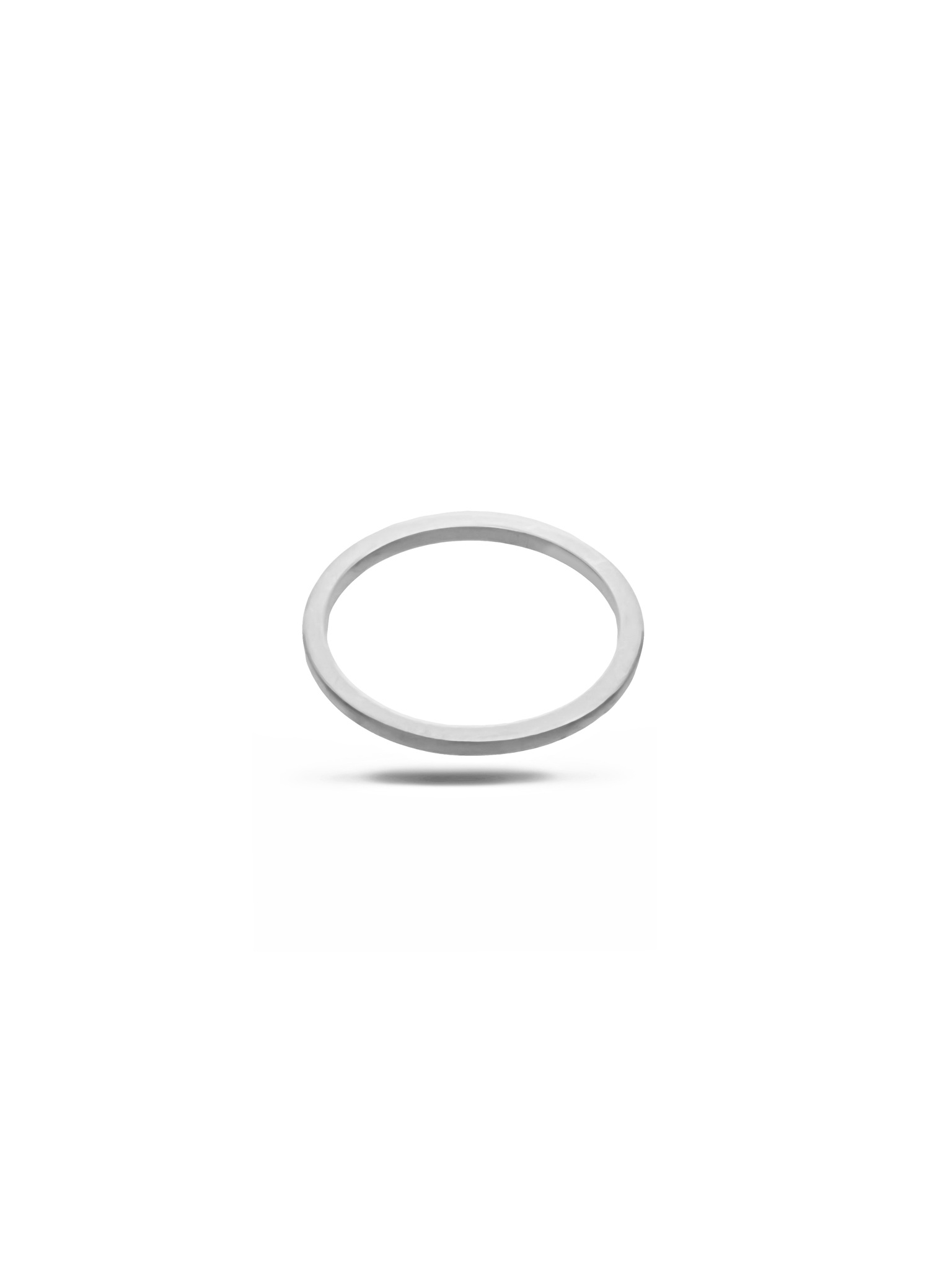 Кольцо Симпл, серебро 925, родий
