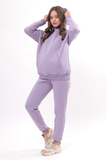 Утепленный спортивный костюм для беременных и кормящих 13125 пыльная сирень