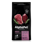 Сухой корм для взрослых кошек AlphaPet с говядиной и печенью 3 кг.