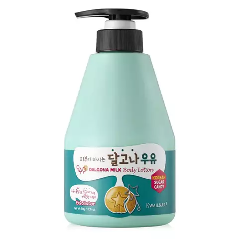 Welcos Kwailnara  Dalgona (Suga candy) Milk Body Lotion Лосьон для тела с ароматом дальгона