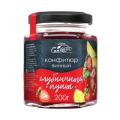 Конфитюр винный Клубничный пунш 200 гр