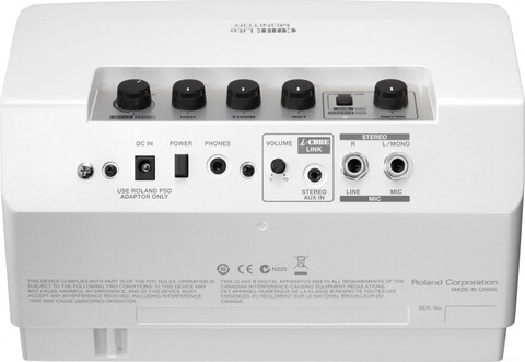 Roland CUBE Lite WH (CUBE-LM-WH) - Портативный комбоусилитель для подключения гитарного процессора и других устройств со стереовыходом, 10 Вт.