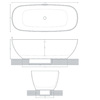 ArtCeram ACW002 40 ArtCeram ВАННЫ Ванна HOOP 170x70хh50 см отдельностоящая, цвет tortora