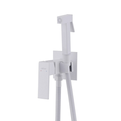 Abber AF8226W Смеситель Abber Daheim AF8226W с гигиеническим душем,белый матовый фото