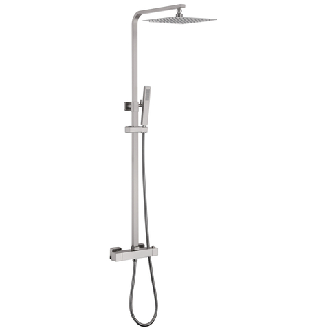 Abber AF8260SPL Душевая стойка Abber Daheim AF8260SPL с термостатом без излива, сатин
