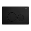 Abber AC1100T-AC0105-AC0121MB Комплект подвесной унитаз Abber Bequem AC1100T белый с инсталляцией AC0105 и кнопкой AC0121MB черный матовый