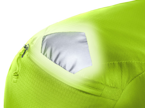 Картинка рюкзак велосипедный Deuter Race Air 14+3 Citrus/Graphite - 7