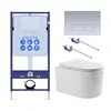 Aquatek SET Aquatek МИЯ-014 4в1 SET Aquatek МИЯ 4в1 (рама Aquatek Standard INS-0000012+ крепеж KKI-0000002+клавиша KDI-0000014+унитаз МИЯ AQ2004-00 с тонким сиденьем soft-close