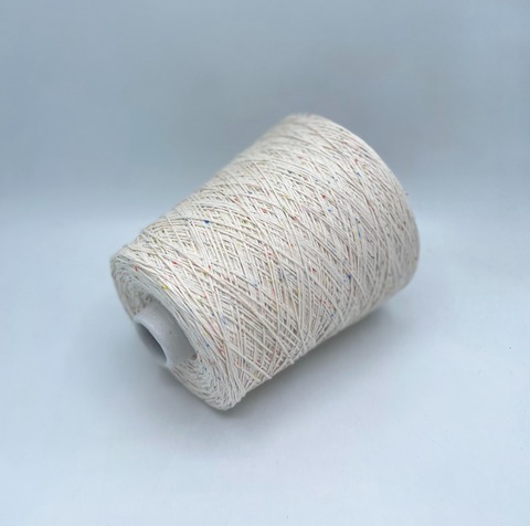 Luxury Selection by Ri.Go (пр.Италия), art-Madras tweed, 300м/100гр. 98%Хлопок, 2%Вискоза , цвет-Молочный,твидовый(6981), арт-34991
