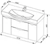 Aquanet 183056 Компл.3 - Тумба Франка 105 цв.слон.кость (183056)