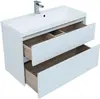 Aquanet 242526 Тумба с раковиной Гласс 100 цв.белый (242526)