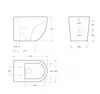 BelBagno BB2141CBR/SC SFERA-R Унитаз приставной безободковый с сиденьем дюропласт soft close, BB2141CBR/SC