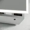 SC8060 Зеркальный шкаф для ванной комнаты из алюминия SANCOS Evoke 600x700х136 мм, с LED подсветкой