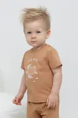 фуфайка  для мальчика  КР 302375/индийский загар к448