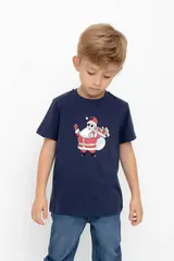 фуфайка  для мальчика  К 302280/морской синий