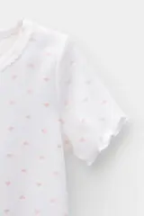 пижама  для девочки  К 1596/сердечки на сахаре,дымчатая роза