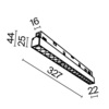 Трековый светильник Maytoni Points TR031-4-18W3K-S-DS-W