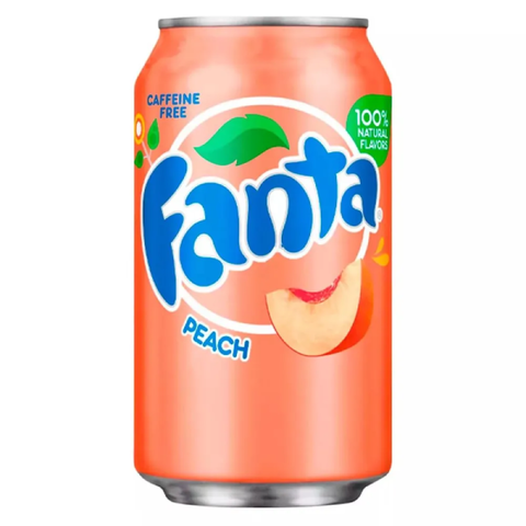 Газированный напиток Fanta со вкусом персика, 355 мл