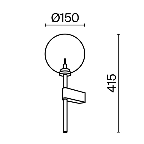 Настенный светильник Maytoni Mood MOD172WL-01B