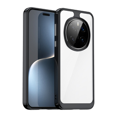 Усиленный защитный чехол для Huawei Honor Magic 7 Pro (мягкие черные боковые рамками)