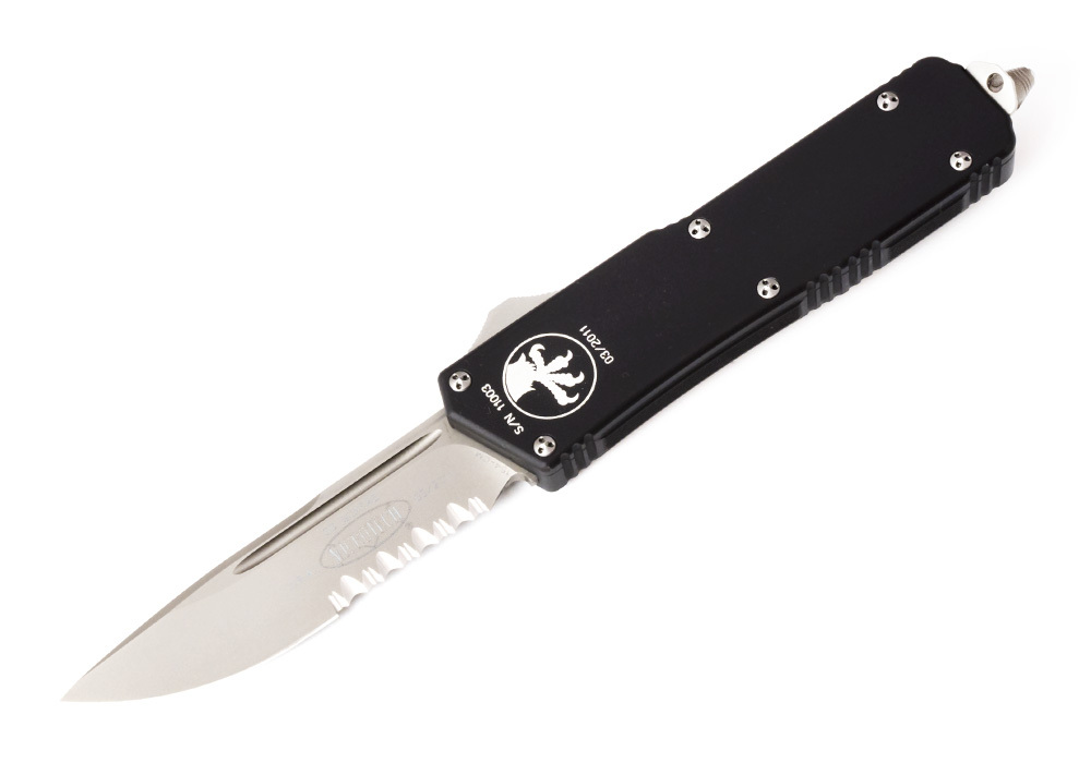 Нож Microtech Scarab Bead Blasted Partial Serrated