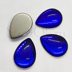 Купить дешево кабошоны из стекла Cobalt яркие синие, Капля на StrazOK.ru