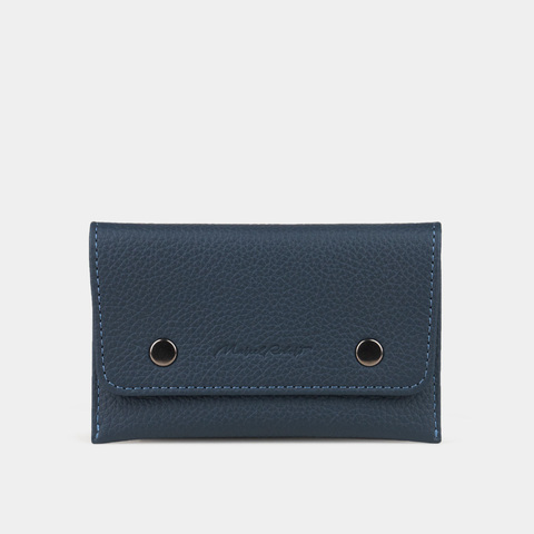 Кофр для украшений Medium из кожи теленка, синего цвета