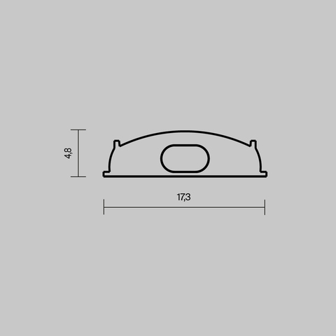 Комплект заглушек Maytoni (для профиля 18×06) 2 шт., ALM-1806-EC 642075