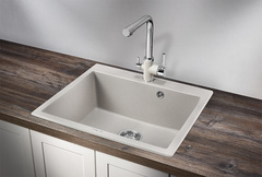 Кухонная кварцевая мойка Granula 6001, БАЗАЛЬТ