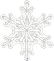 Г Фигура, Снежинка, Прозрачный, 38''/97 см, 1 шт.