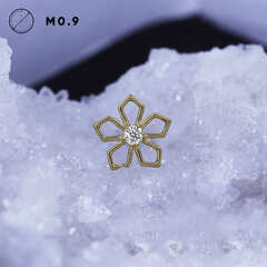 Flower Line Crystal PVD Yellow