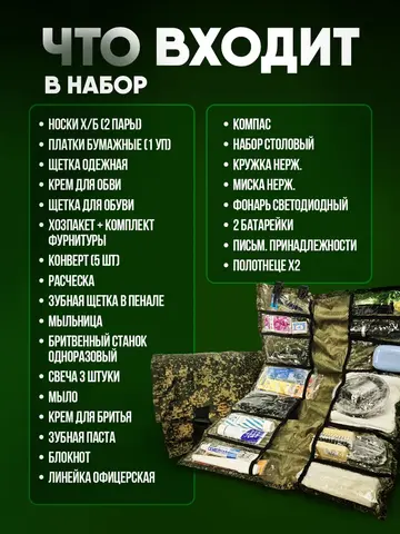 Несессер укомплектованный Армейский (цифра)