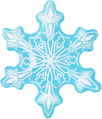 К Фигура Снежинка, Голубой, 38''/97 см, 1 шт.