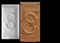 Силиконовый молд № 2123 накладка Дракон