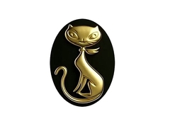 Силиконовый молд Камея КОШЕЧКА