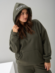 Костюм с брюками КБис-091/хаки-п