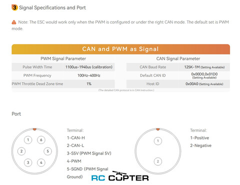 ESC регулятор мотора T-Motor SE40 106S (300-450VDC) 70A/134A