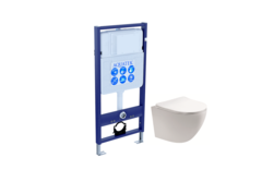 Aquatek SET Aquatek ЕВРОПА cm SET Aquatek ЕВРОПА (рама Aquatek Standard INS-0000012(без клавиши и крепежа)+унитаз ЕВРОПА AQ1900-00 с тонким сиденьем soft-close фото