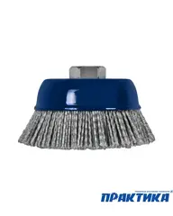 Кордщетка для МШУ чашеобразная абразивная ПРАКТИКА 100 мм, М14 (242-687)