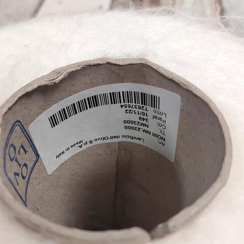 Кидмохер с бэби альпакой Lanificio del'Olivo NOIR 2300 белый молочный