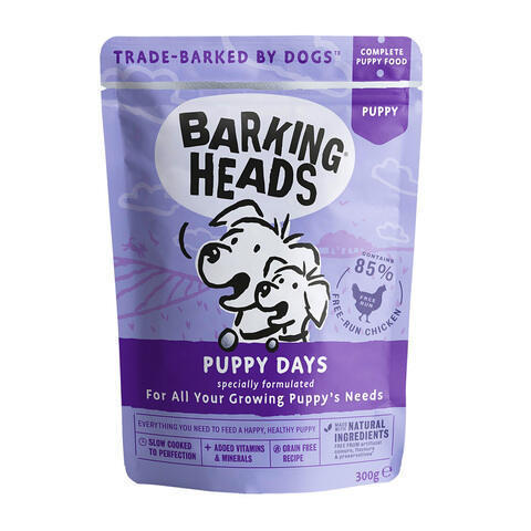 купить паучи Barking Heads Щенячьи деньки с курицей 300 грамм