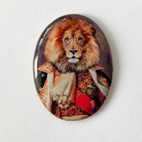 Кабошон «Лев», портреты животных