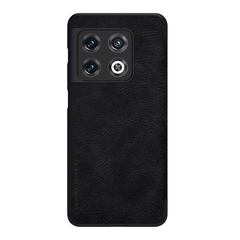 Кожаный чехол книжка от Nillkin для OnePlus 10 Pro, серия Qin Leather
