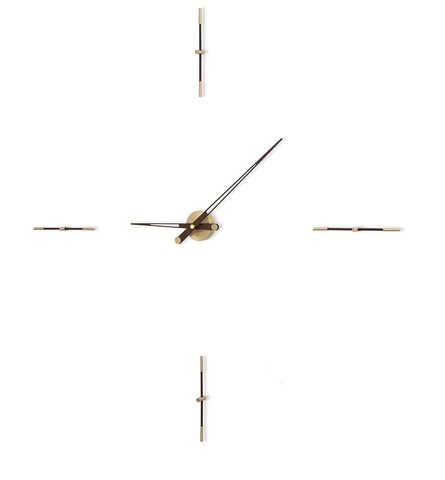 Часы Nomon MERLIN 4 GOLD+WENGE N (венге+латунь). D=125см