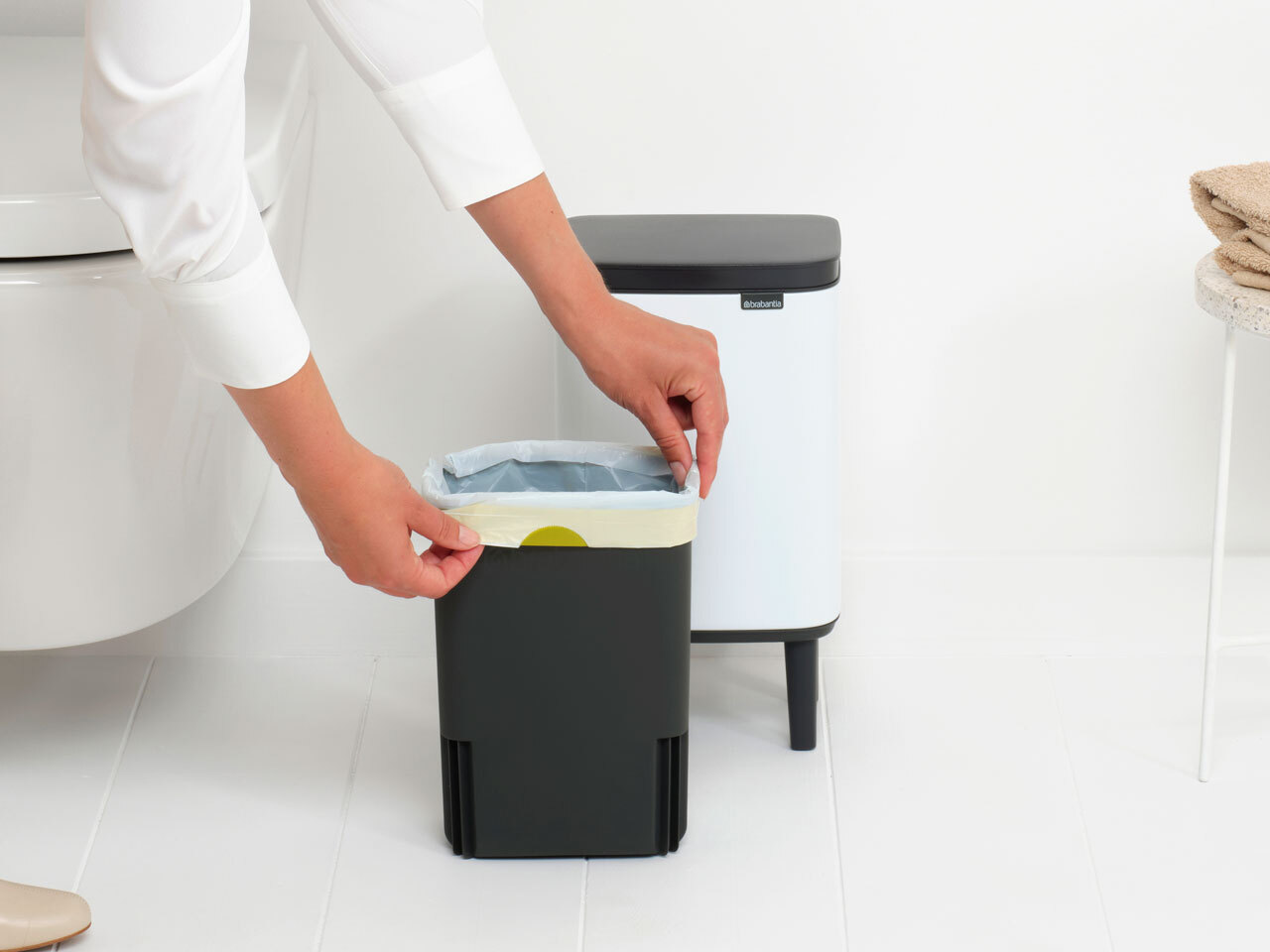 Мусорный бак Bo Hi (12 л), Белый, арт. 227240 - фото 8